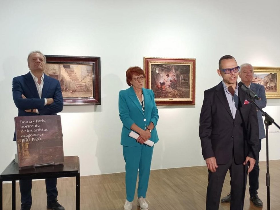 La exposición ‘Roma y París, horizonte de los artistas aragoneses 1870-1920. Colección Francisco Palá Laguna’ se podrá ver hasta el 18 de julio en el IAACC Pablo Serrano de Zaragoza.