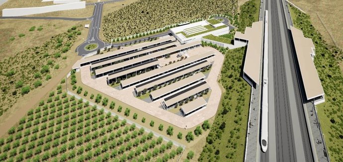 Diseño de la estación de AVE Vera-Almanzora para Vera (Almería).