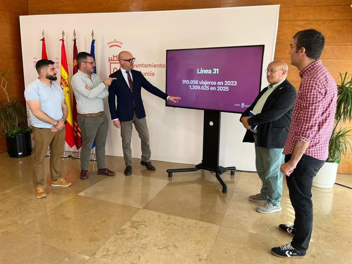 Las líneas de transporte público de Murcia con mayor demanda contarán con más de 6.000 plazas diarias adicionales