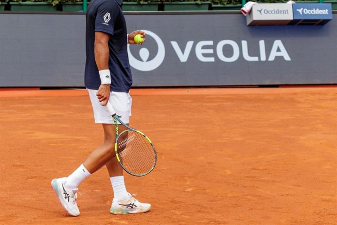 Publicidad de Veolia en el Barcelona Open Banc Sabadell