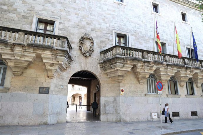 Archivo - La fachada de la Audiencia Provincial de Palma, a 24 de octubre de 2025, en Palma de Mallorca, Baleares (España). 