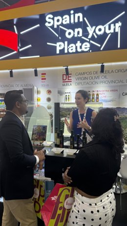 Expositor de Campos de Uleila, una de las empresas de 'Sabores Almería' presentes en la feria Food & Hospitality Asia de Singapur.