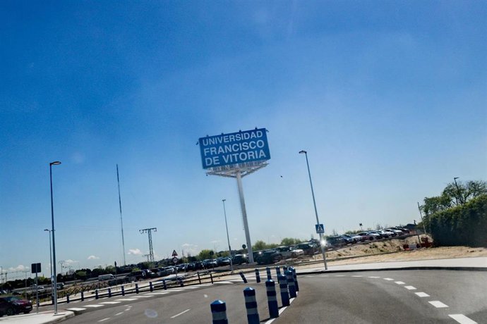 Archivo - Campus de la Universidad Francisco de Vitoria, a 7 de abril de 2025, en Pozuelo de Alarcón, Madrid (España).