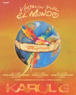 Cartel de los conciertos de Karol G en España en 2027