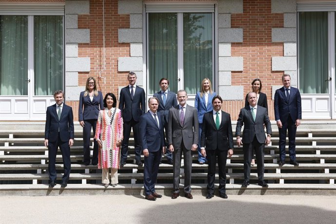 El rey Felipe VI recibe al comité de dirección de Heineken España