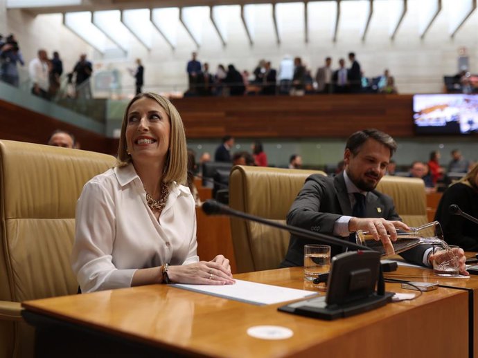 La candidata a la Presidencia de la Junta de Extremadura, María Guardiola