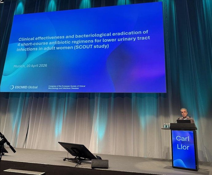 Carl Llor presentado los resultados del estudio en el Congreso de la Sociedad de Microbiología Clínica y Enfermedades Infecciosas en Múnich (Alemania).