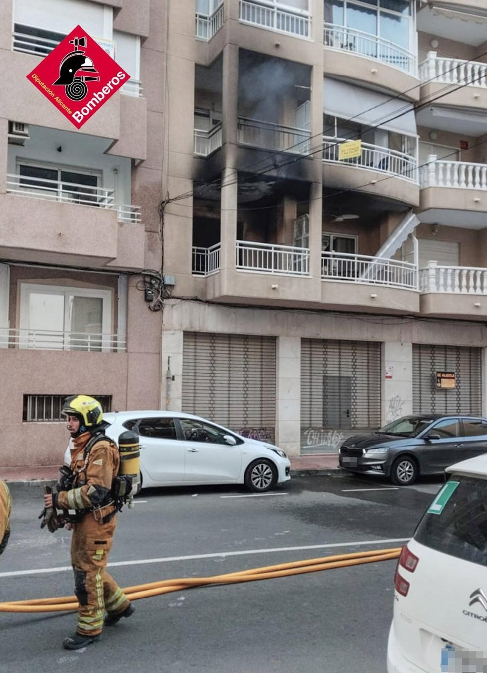 Imagen del incendio