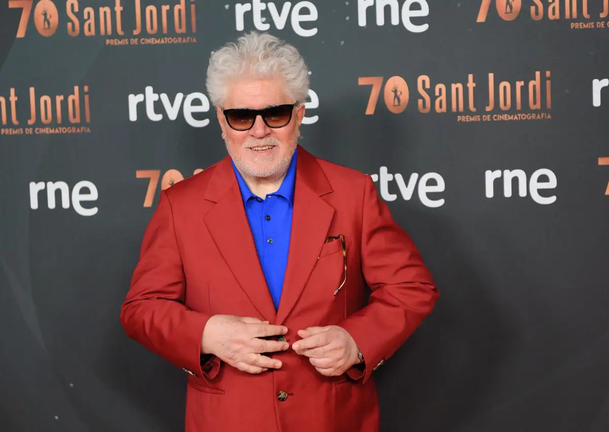 Pedro Almodóvar en la entrega de los 70 Premis RNE Sant Jordi de cine