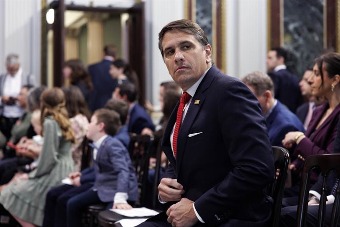 April 1, 2026, Washington, District Of Columbia, USA: Todd Blanche United States Deputy Attorney General as United States Vice President JD Vance swears in Colin McDonald as Assistant Attorney General for National Fraud Enforcement in the Eisenhower Execu