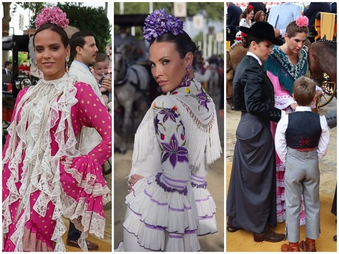 El Real de Sevilla se ha llenado de rostros conocidos en el primer día de Feria de Abril