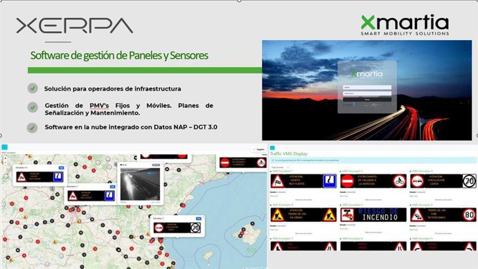 Xerpa Cloud, para la gestión de PMVs, sensores y cámaras