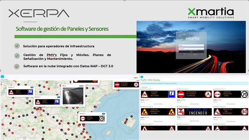 Xerpa® Cloud, para la gestión de PMVs, sensores y cámaras