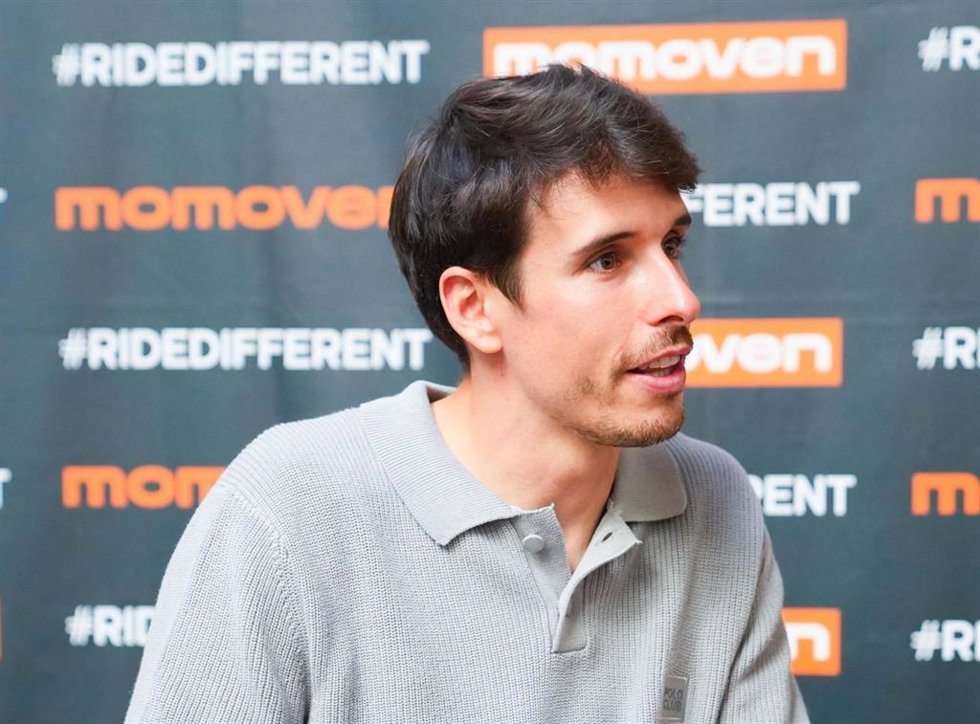El piloto español de MotoGP Álex Márquez (Ducati), en un evento en Madrid de su patrocinador Momoven.