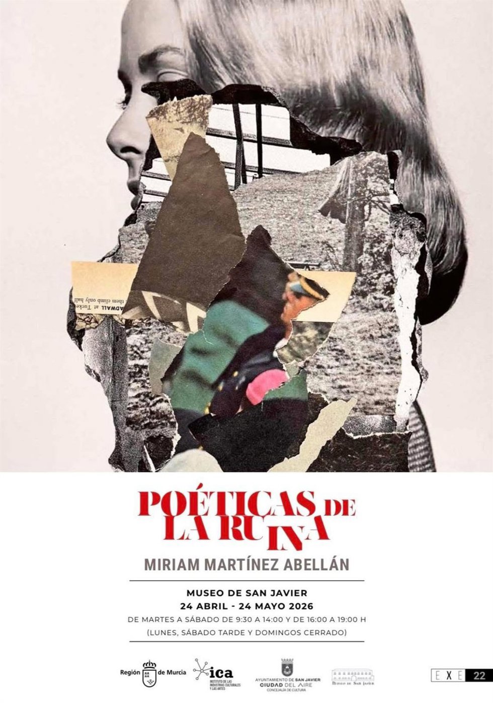 Cartel de la exposición 'Poéticas de la ruina' de Miriam Martínez Abellán