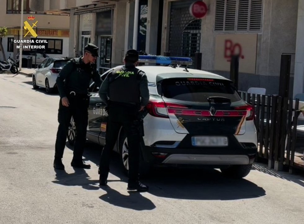 Imagen del detenido en Moraira