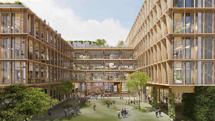 Imatge del futur edifici Àgora