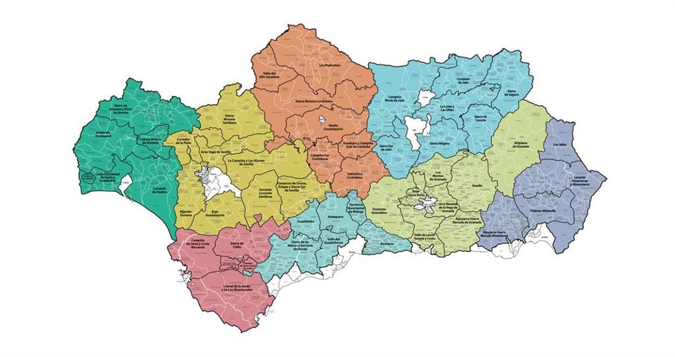 Andalucía publica nueva convocatoria de ayudas Leader con 97,5 millones para fomentar las inversiones en zonas rurales.