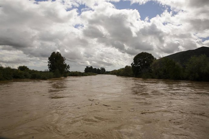 Archivo - Crecida río Guadalhorce.