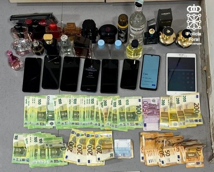 Imagen del material interceptado