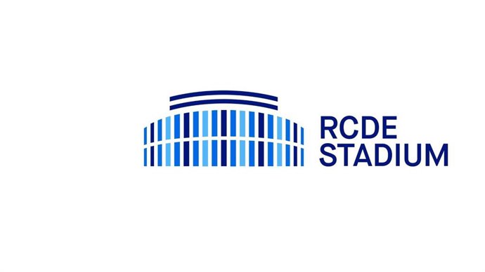 Nuevo imagotipo del RCDE Stadium, estadio del RCD Espanyol