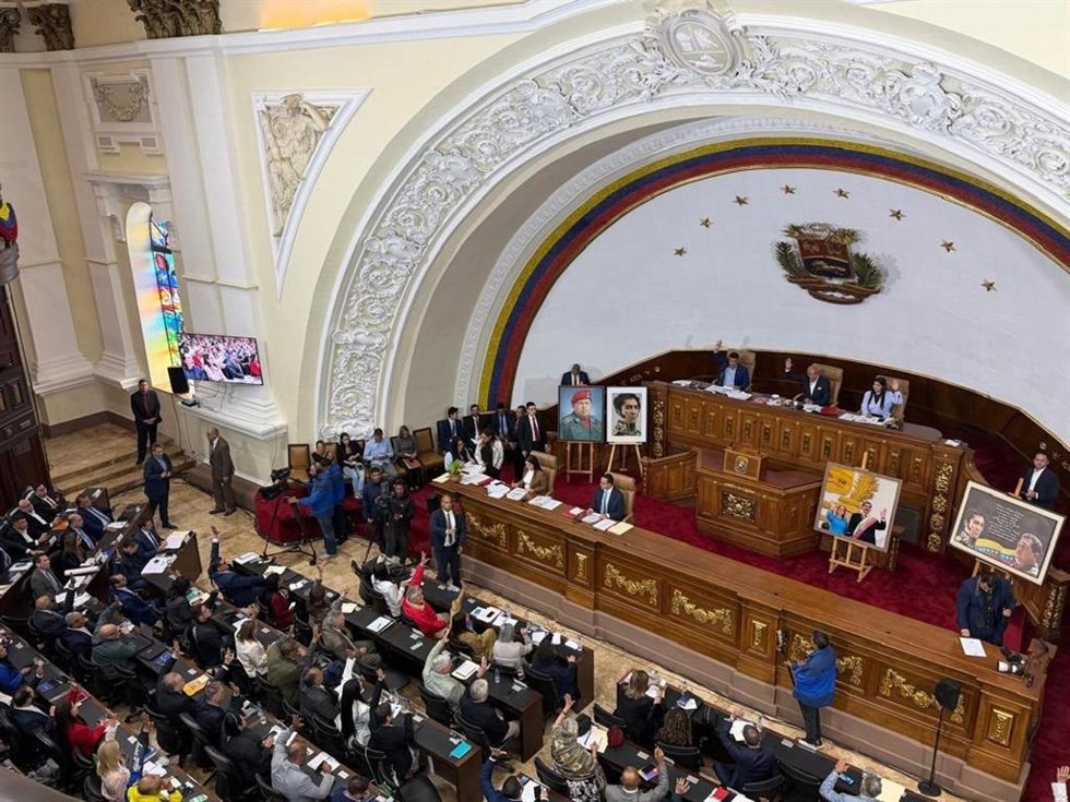 Archivo - Votación en la Asamblea Nacional de Venezuela