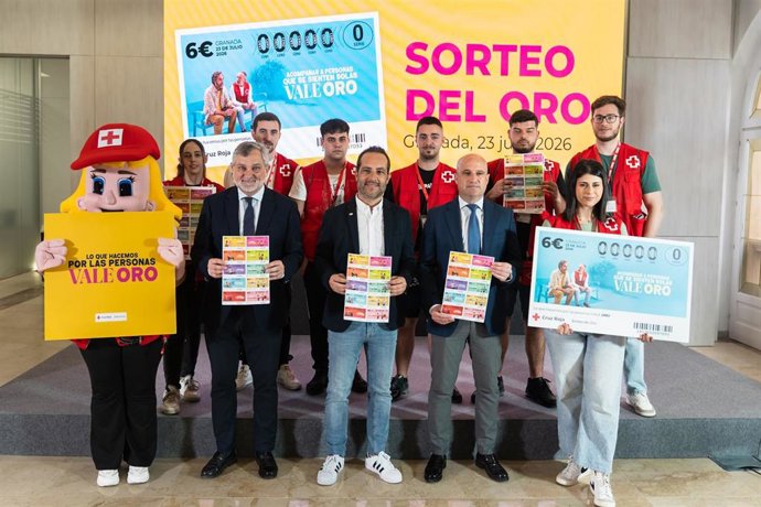 Presentación en Almería del Sorteo de Oro de la Cruz Roja.