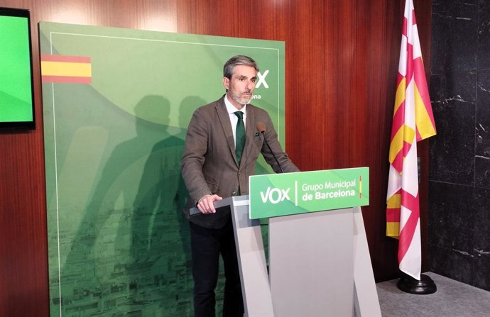 El president de Vox a l'Ajuntament de Barcelona, Gonzalo de Oro