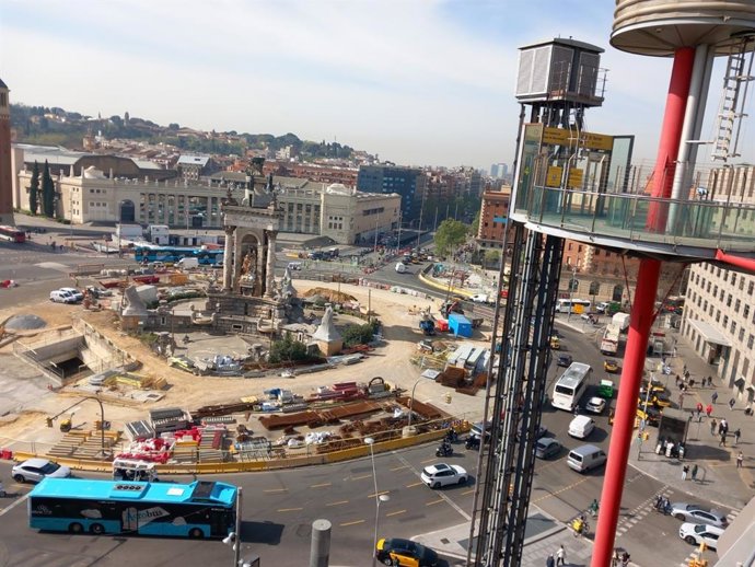 Obras de prolongación de la L8 de FGC