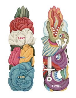 Puntos de libro de Renfe por Sant Jordi