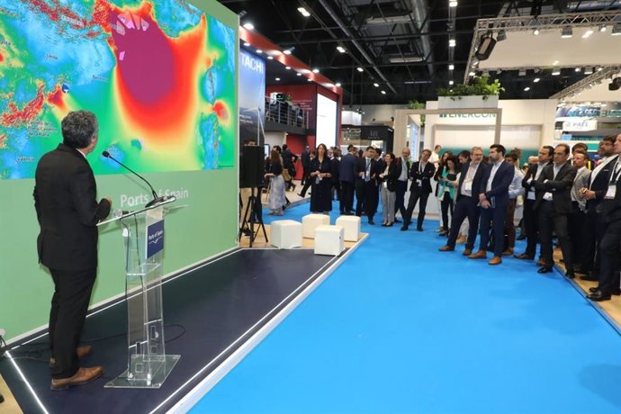 La presentación del Port de Tarragona y Euroports, 'Floating Wind in the Med: Port Tarragona's New Berths', en la feria WindEurope de Madrid