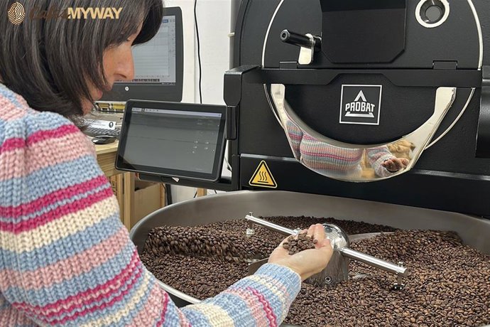 Lidia en la Tostadora Cafés Myway