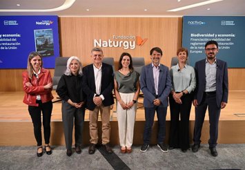 Presentación del informe 'Biodiversidad y economía: financiación y viabilidad del Reglamento de Restauración de la Naturaleza de la Unión Europea', en una jornada organizada por Fundación Naturgy y Nactiva.