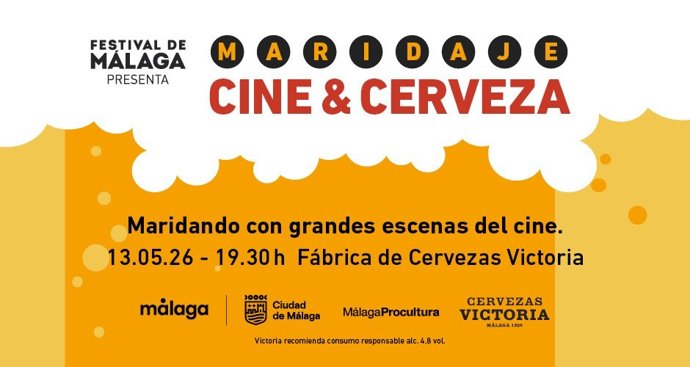 El Festival de Málaga y la Fábrica de Cervezas Victoria proponen el 13 de mayo un maridaje de cine y cerveza