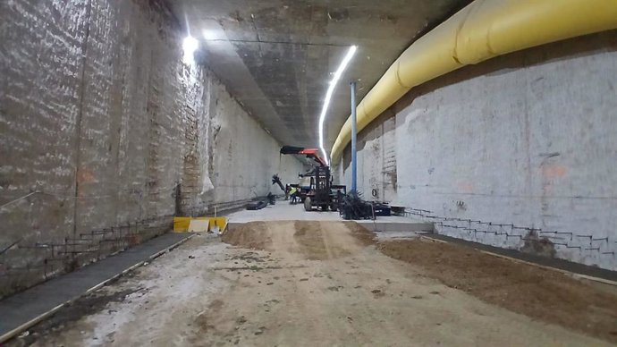 Imagen de archivo de obras del metro.