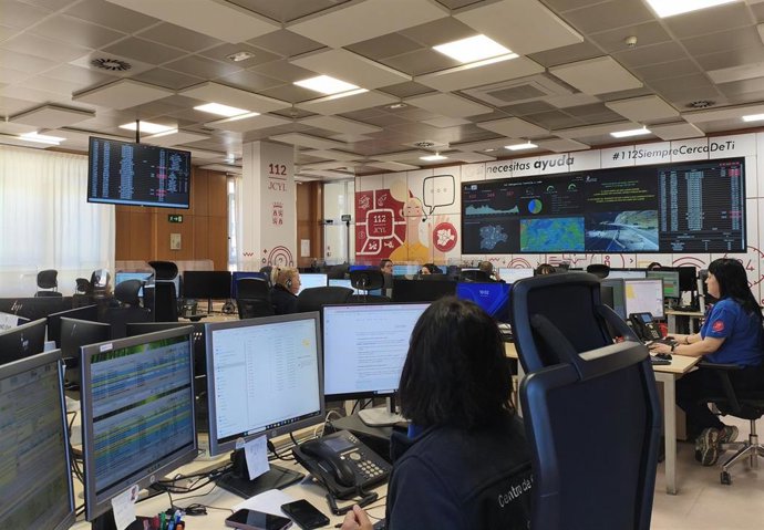 Sala del 112 de Castilla y León.