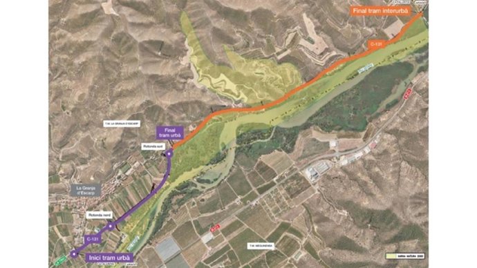 Imagen del trazado de la c-131