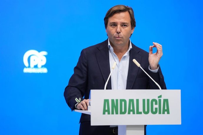 El secretario general y coordinador del Comité de Campaña Electoral del PP de Andalucía para las elecciones autonómicas, Antonio Repullo.