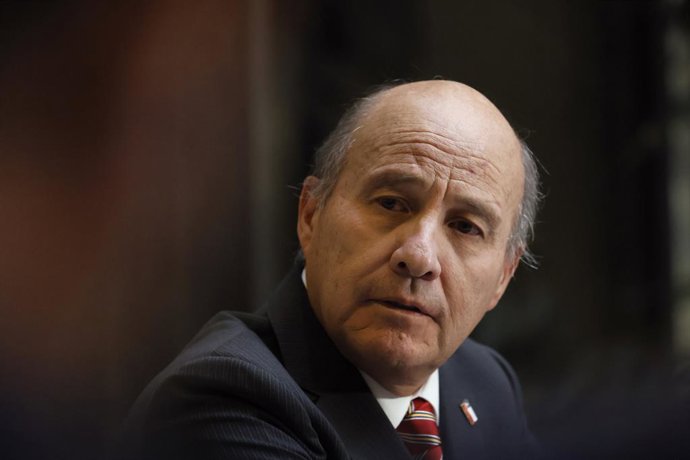 Valparaiso, 22 de abril 2026 Punto de prensa del ministro de Hacienda Jorge Quiroz Sebastian Cisternas/Aton Chile