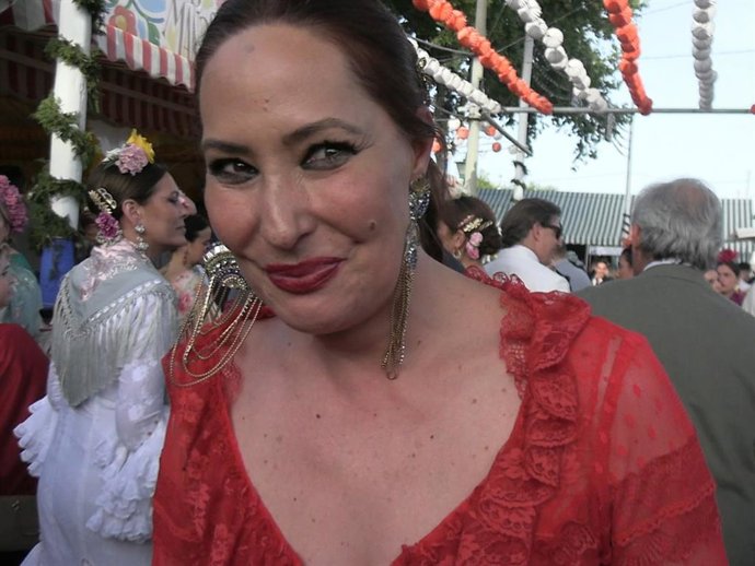 Rosario Mohedano en la Feria de Abril