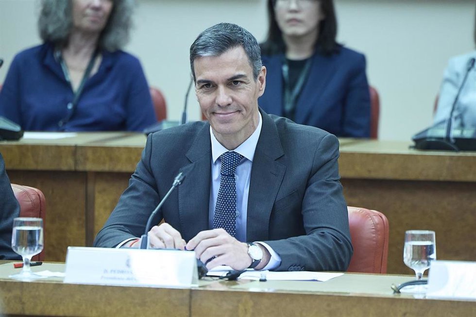 El presidente del Gobierno, Pedro Sánchez, inaugura la primera reunión del Panel de Expertos en IA de Naciones Unidas, que se celebra en el Congreso, a 22 de abril de 2026, en Madrid (España). El Panel es un órgano científico independiente de Naciones Uni