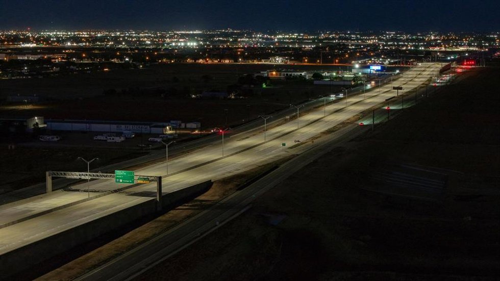 Tramo de la autopista Loop 88 construido por Sacyr