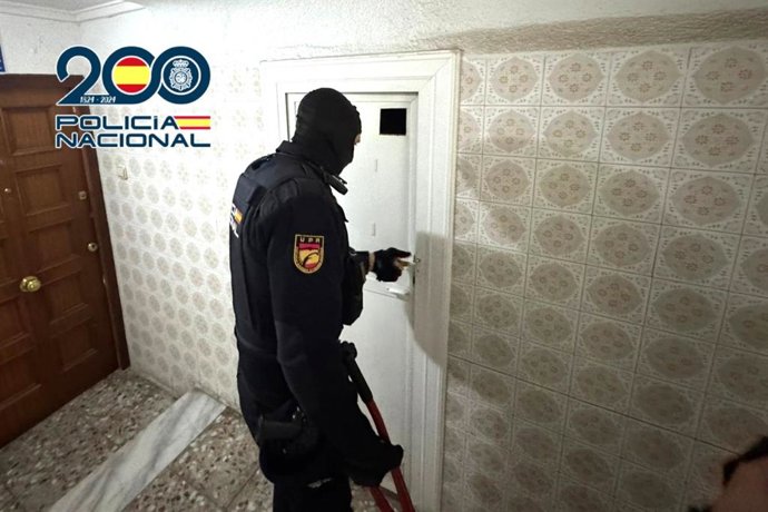 Imagen del operativo desarrollado por la Policía Nacional