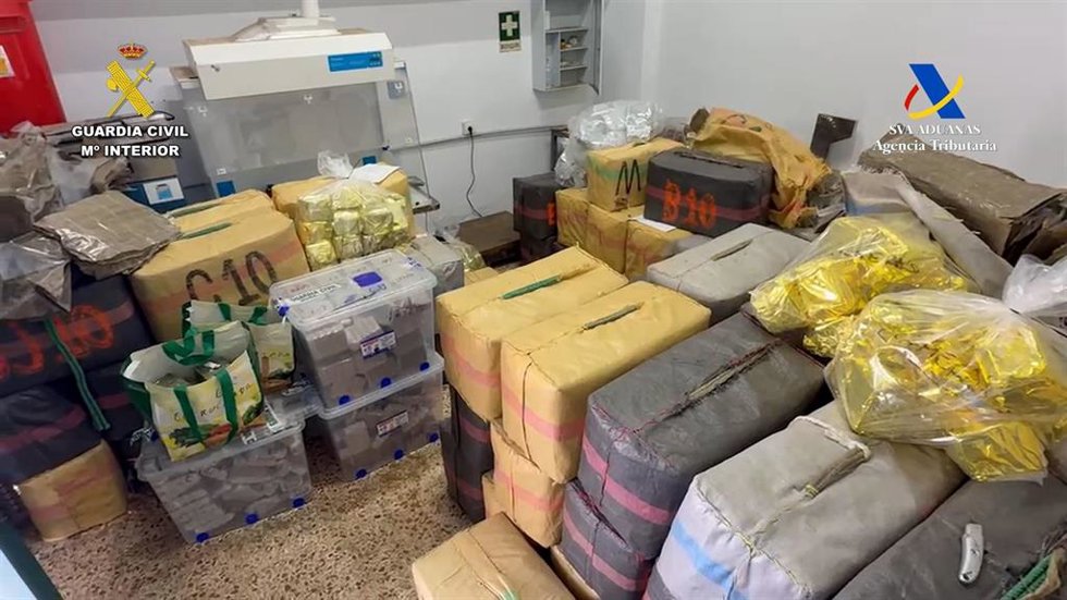 Droga intervenida en la operación Fénix.