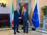 Foto: Milagros Tolón se reúne en Roma con su homólogo Andrea Abodi para reforzar la cooperación entre España e Italia