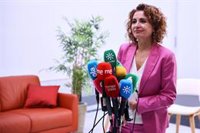 Montero celebra la "magnífica noticia" del restablecimiento del AVE Madrid-Málaga tras quedar "garantizada la seguridad"