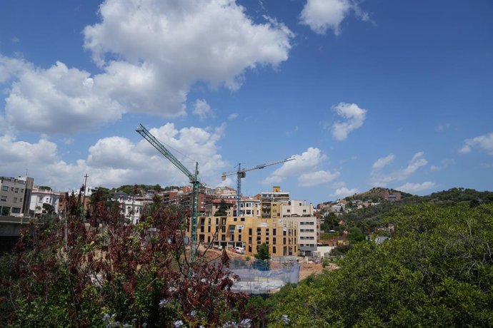 Archivo - Construcció d'un edifici sostenible a Vallcarca a Barcelona