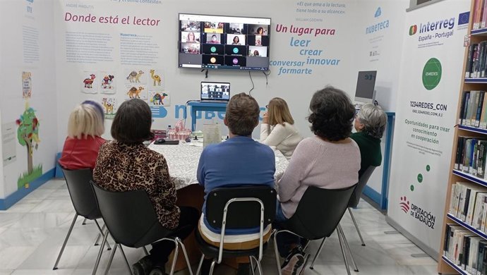 Encuentro virtual del programa Nubeteca de la Diputación de Badajoz.