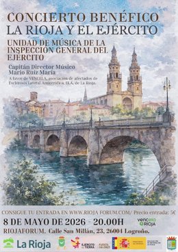 El concierto benéfico 'La Rioja y el Ejército' destinará su recaudación a VencELA