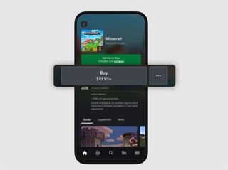 Función de comprar juegos dentro de la app móvil de Xbox